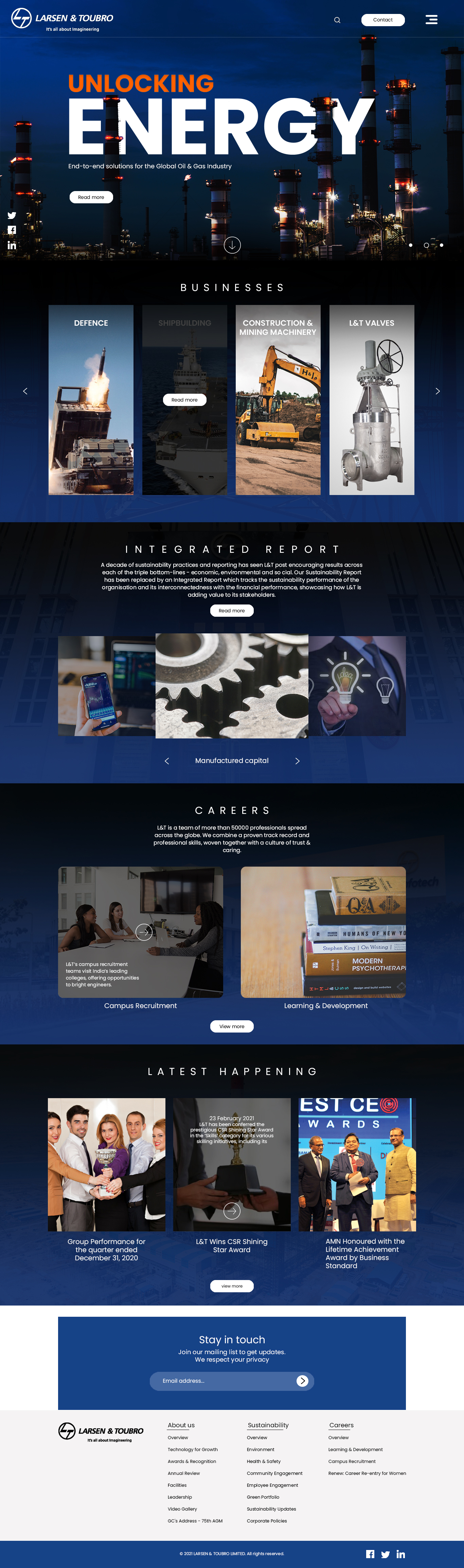 L&T Web UI Redesign