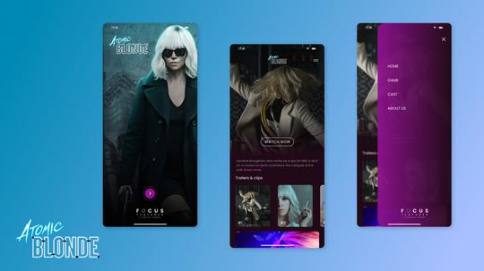 Atomic Blonde App UI