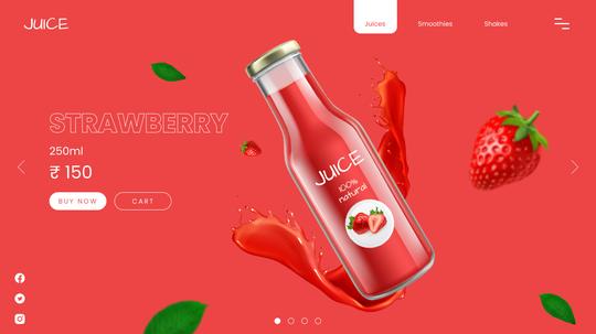 Juice Landing Page UI
