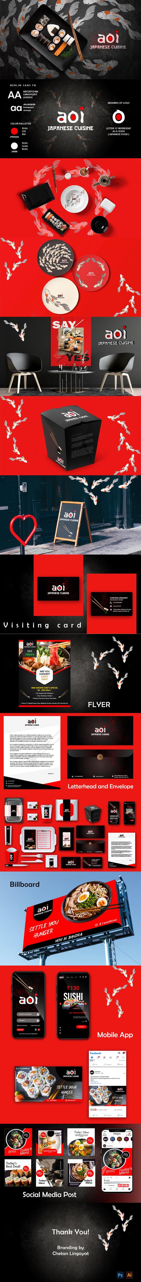 Aoi Restraurant Branding